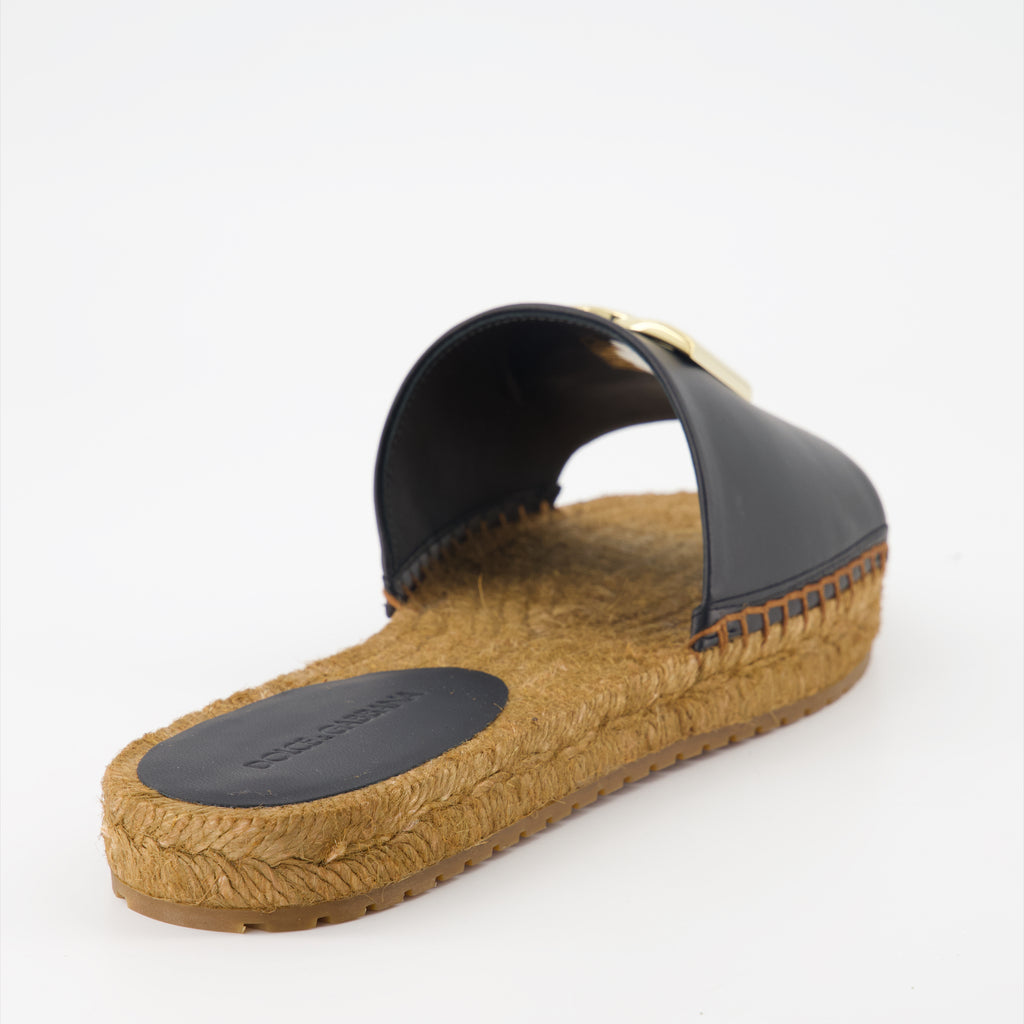 Zapatos abiertos Claquettes DG Dolce & Gabbana Negro Femme