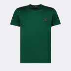 Camisetas T-shirt à logo plaque Dolce & Gabbana Verde Homme