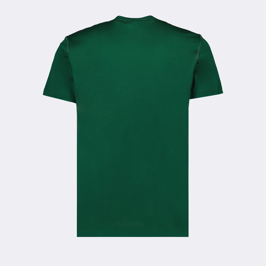 Camisetas T-shirt à logo plaque Dolce & Gabbana Verde Homme
