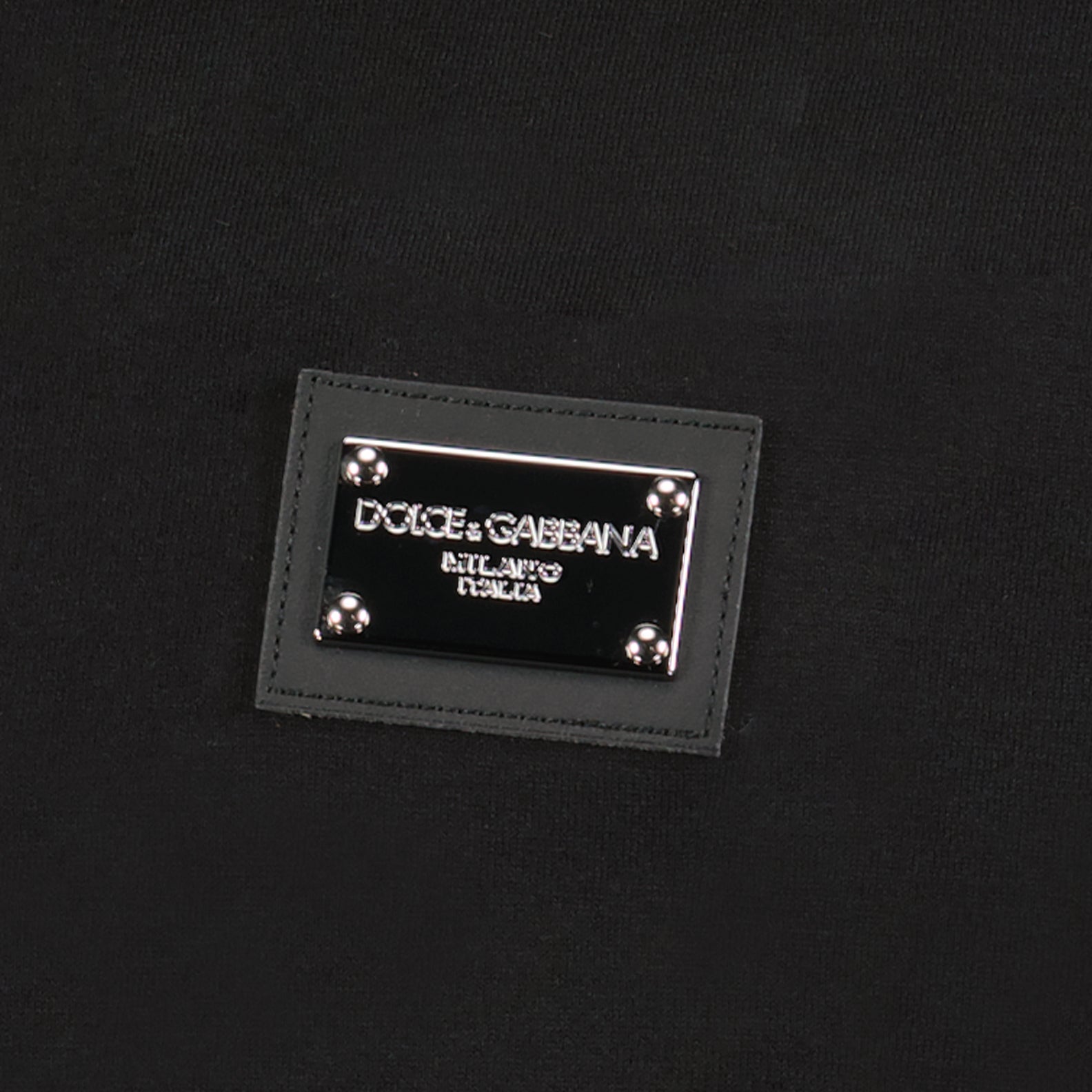 T-Shirts T-shirt à logo plaque Dolce & Gabbana Schwarz Homme