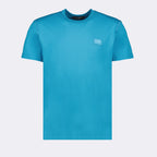 T-shirt T-shirt à logo plaque Dolce & Gabbana Blu Homme