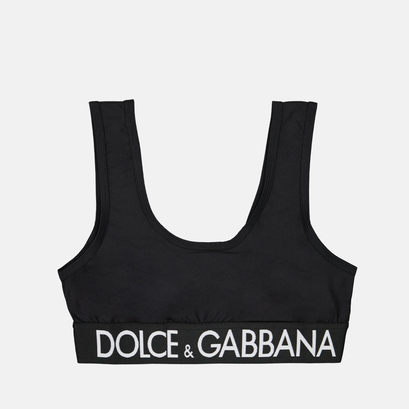 Tops Brassière à logo Dolce & Gabbana Noir Femme
