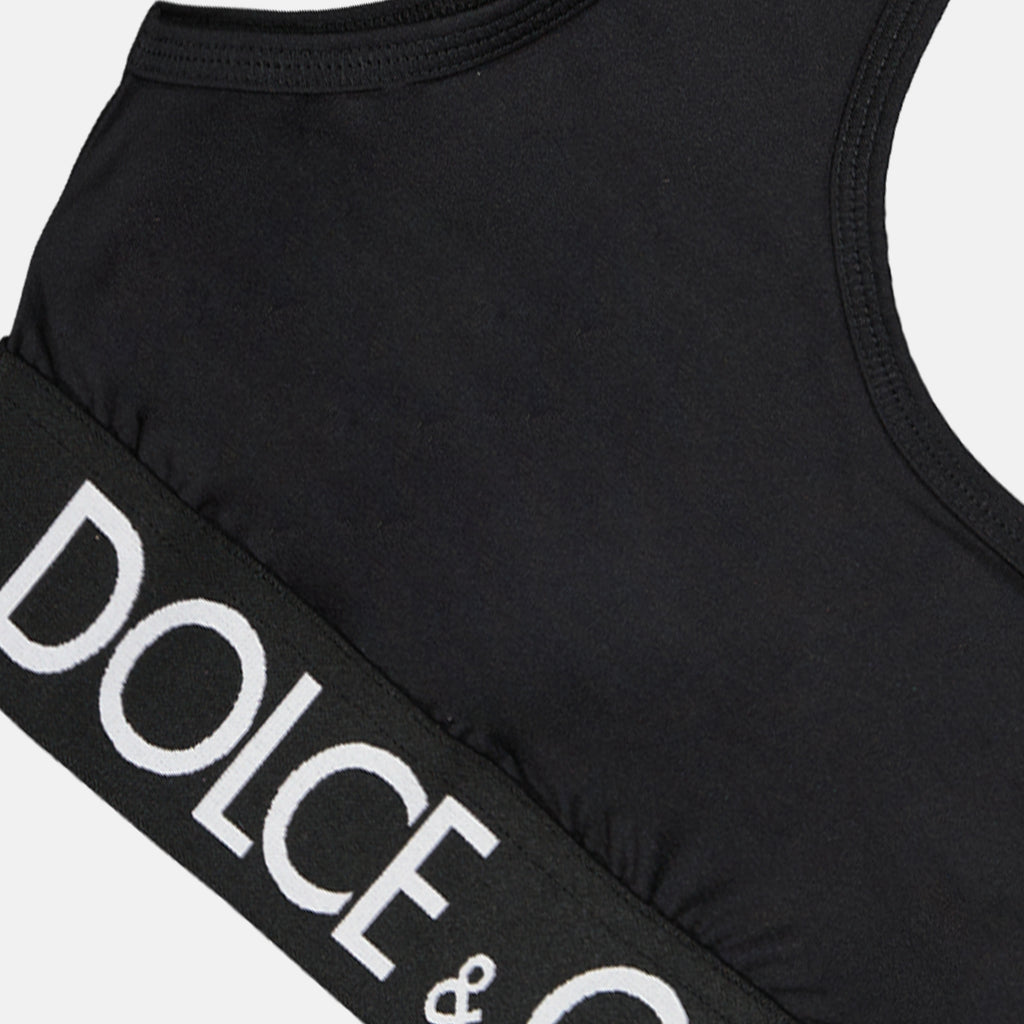 Tops Brassière à logo Dolce & Gabbana Negro Femme