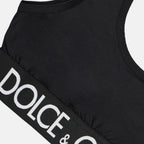 Tops Brassière à logo Dolce & Gabbana Negro Femme