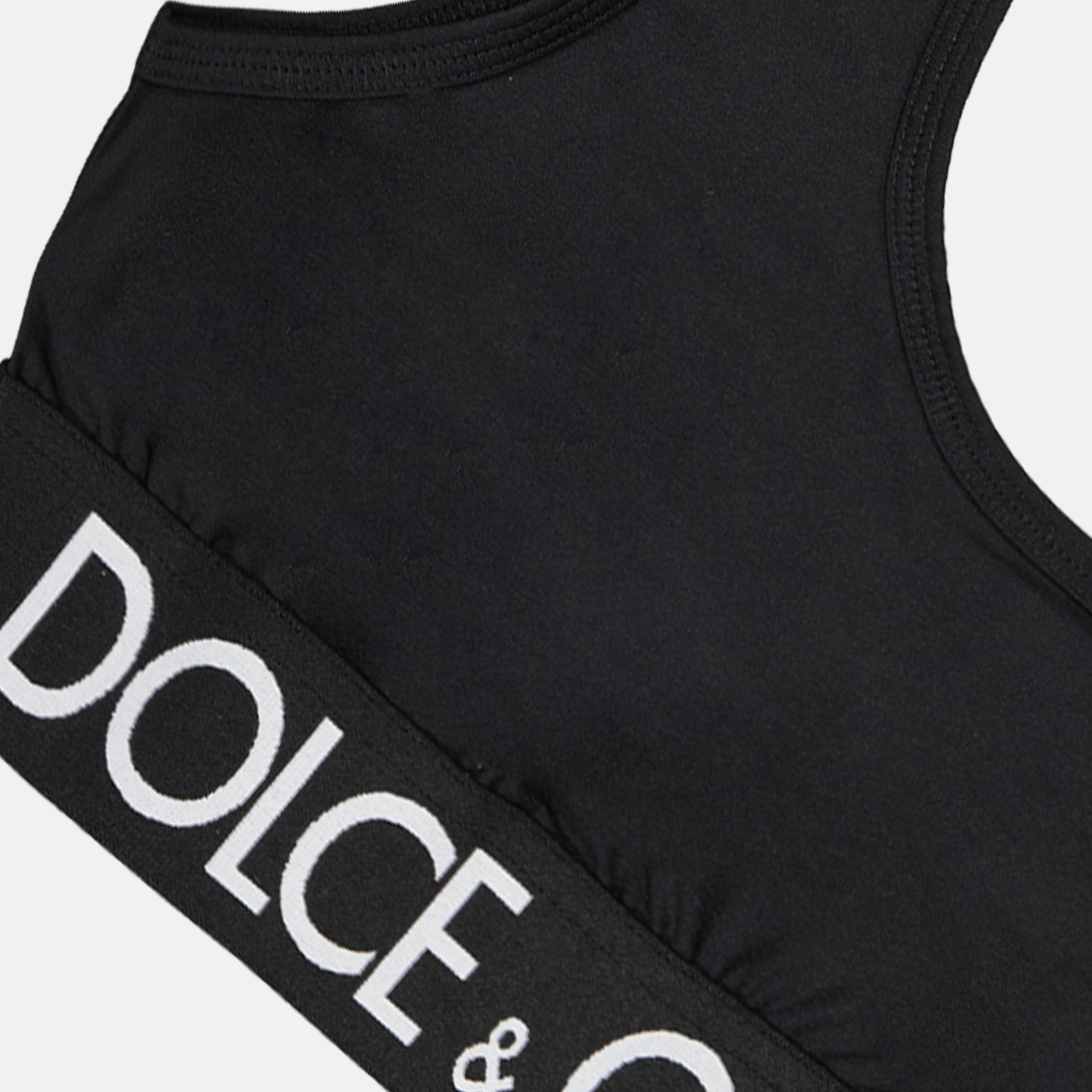 Tops Brassière à logo Dolce & Gabbana Noir Femme