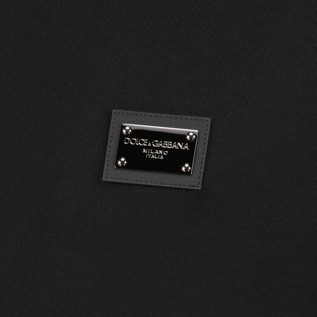 Sweatshirts Sweatshirt à logo plaque Dolce & Gabbana Noir Homme