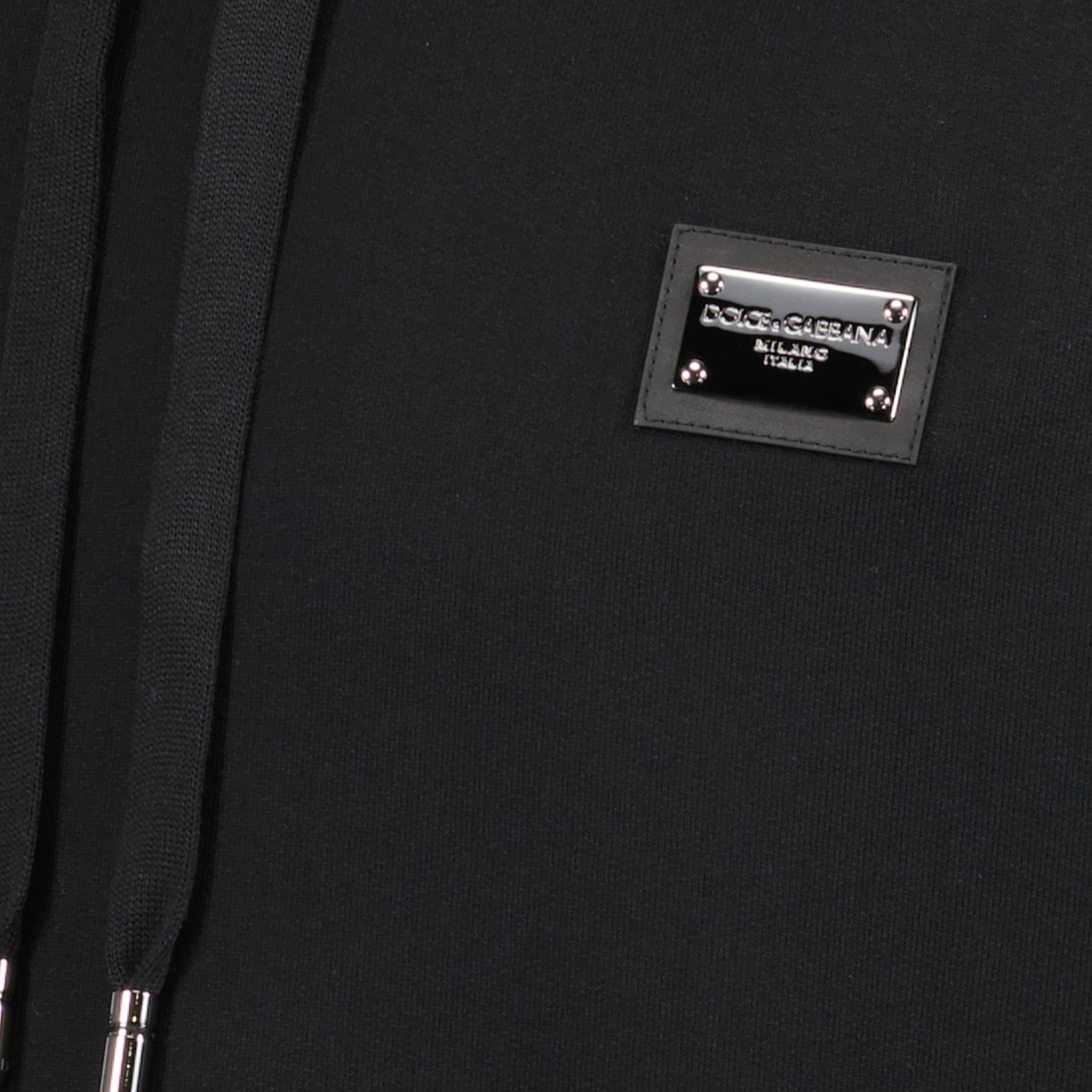 스웨트셔츠 Sweat à capuche à logo plaque Dolce & Gabbana 검은색 Homme