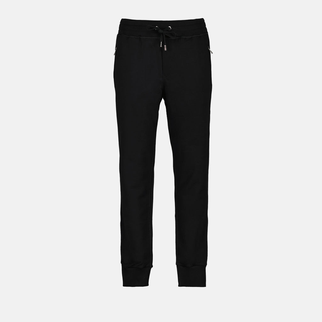 Pants Logo plaque jogging pants Dolce & Gabbana Black Man
