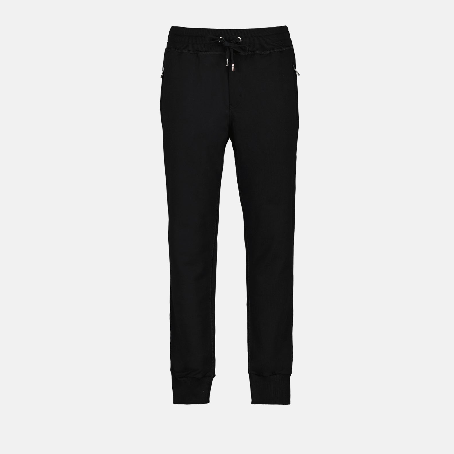Pants Logo plaque jogging pants Dolce & Gabbana Black Man