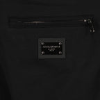 Pants Logo plaque jogging pants Dolce & Gabbana Black Man