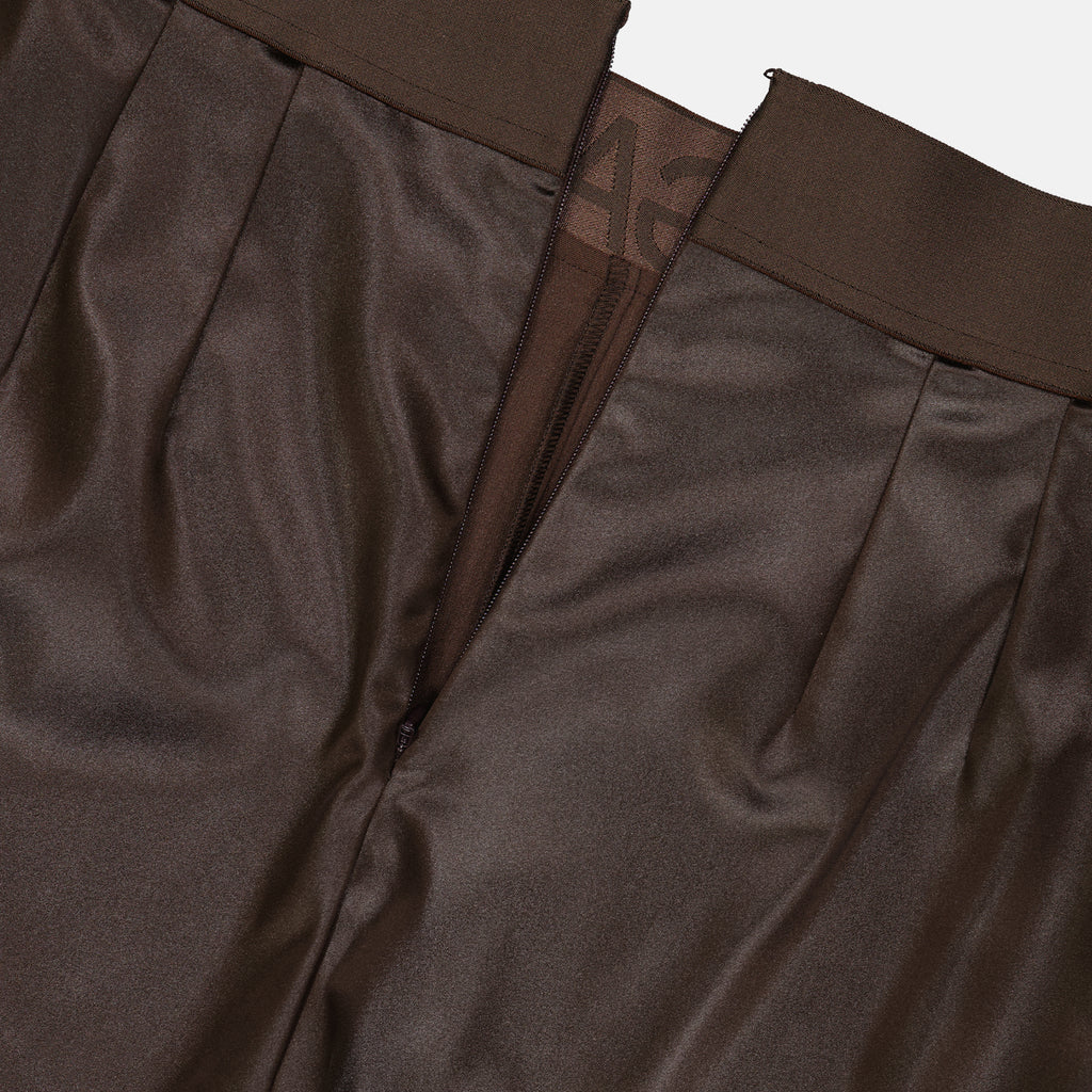Pantalons Legging en satin Dolce & Gabbana Marron Femme
