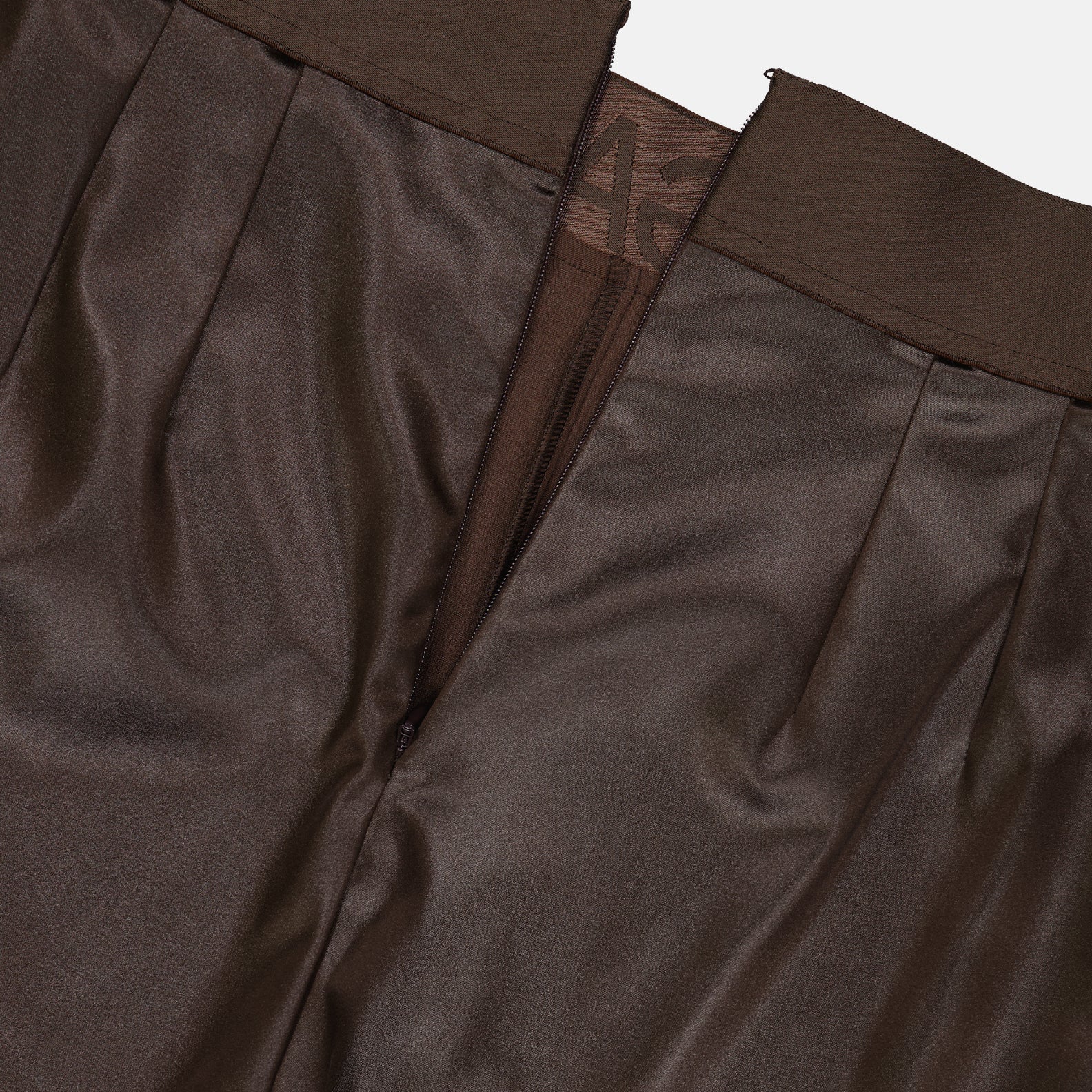 Pantalons Legging en satin Dolce & Gabbana Marron Femme