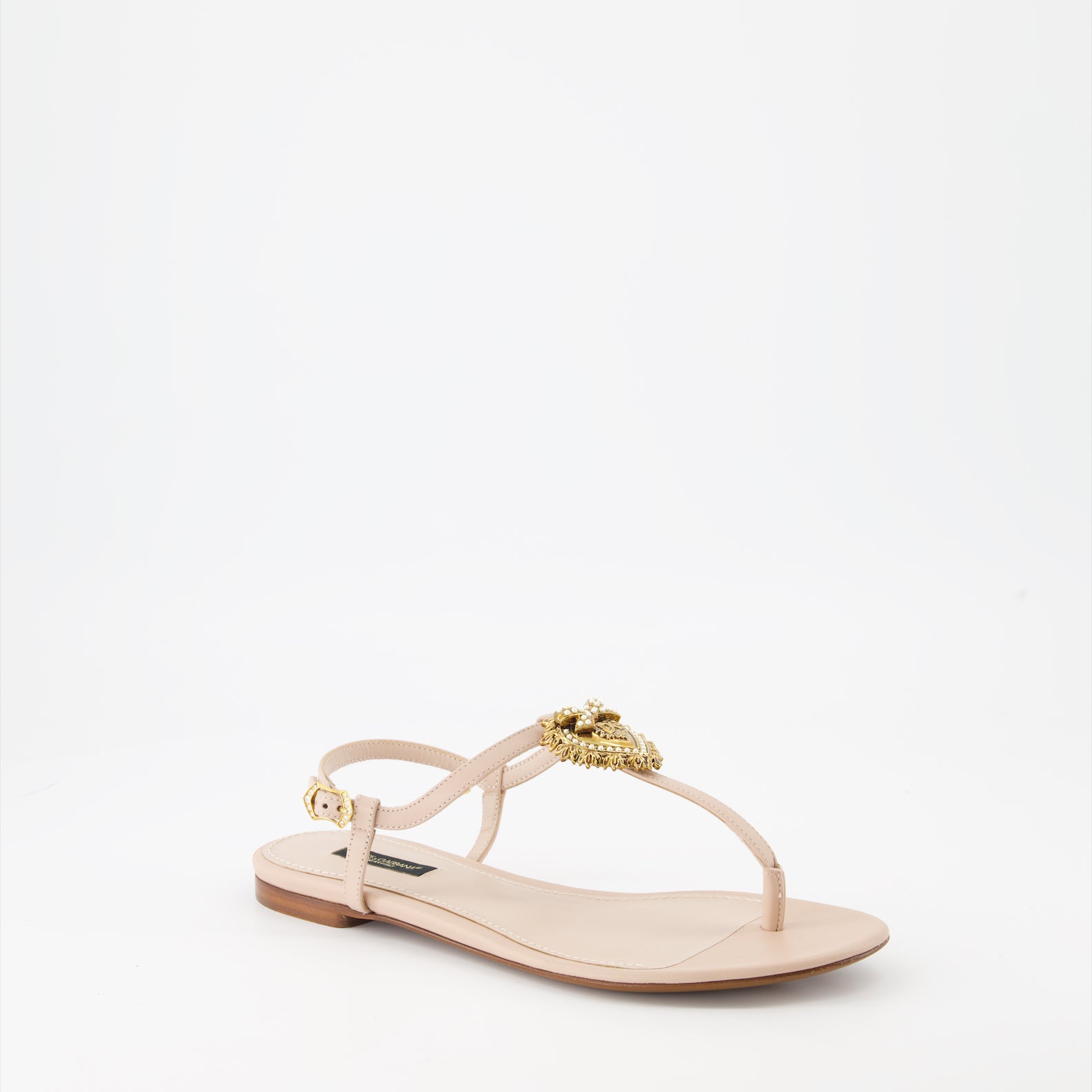 Offene schuhe Sandales Devotion en nappa Dolce & Gabbana Beige Femme