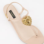Offene schuhe Sandales Devotion en nappa Dolce & Gabbana Beige Femme