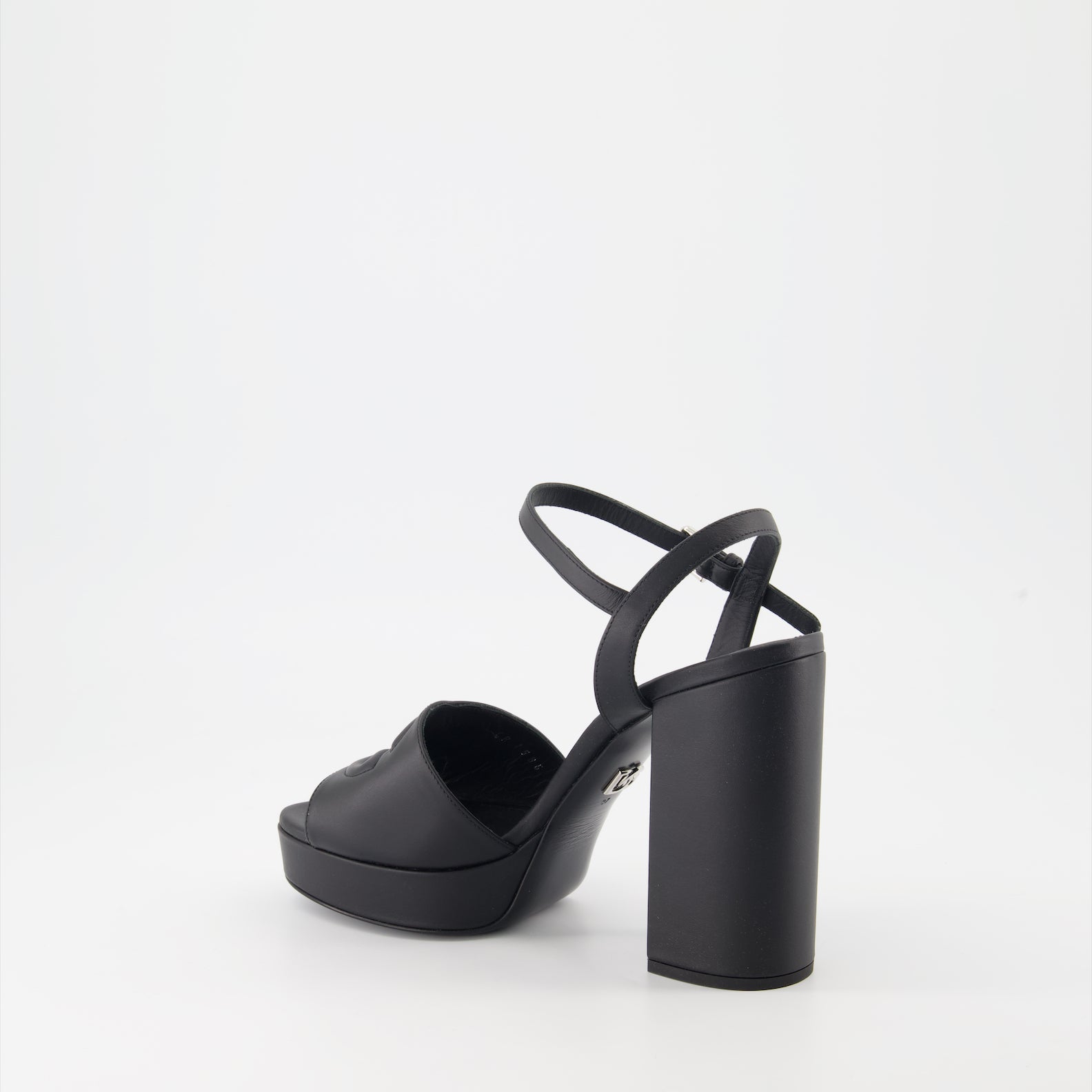 Chaussures ouvertes Sandales DG à plateforme Dolce & Gabbana Noir Femme
