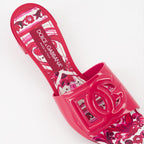Open shoes DG patent leather mules Dolce & Gabbana Pink Women