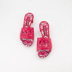Open shoes DG patent leather mules Dolce & Gabbana Pink Women