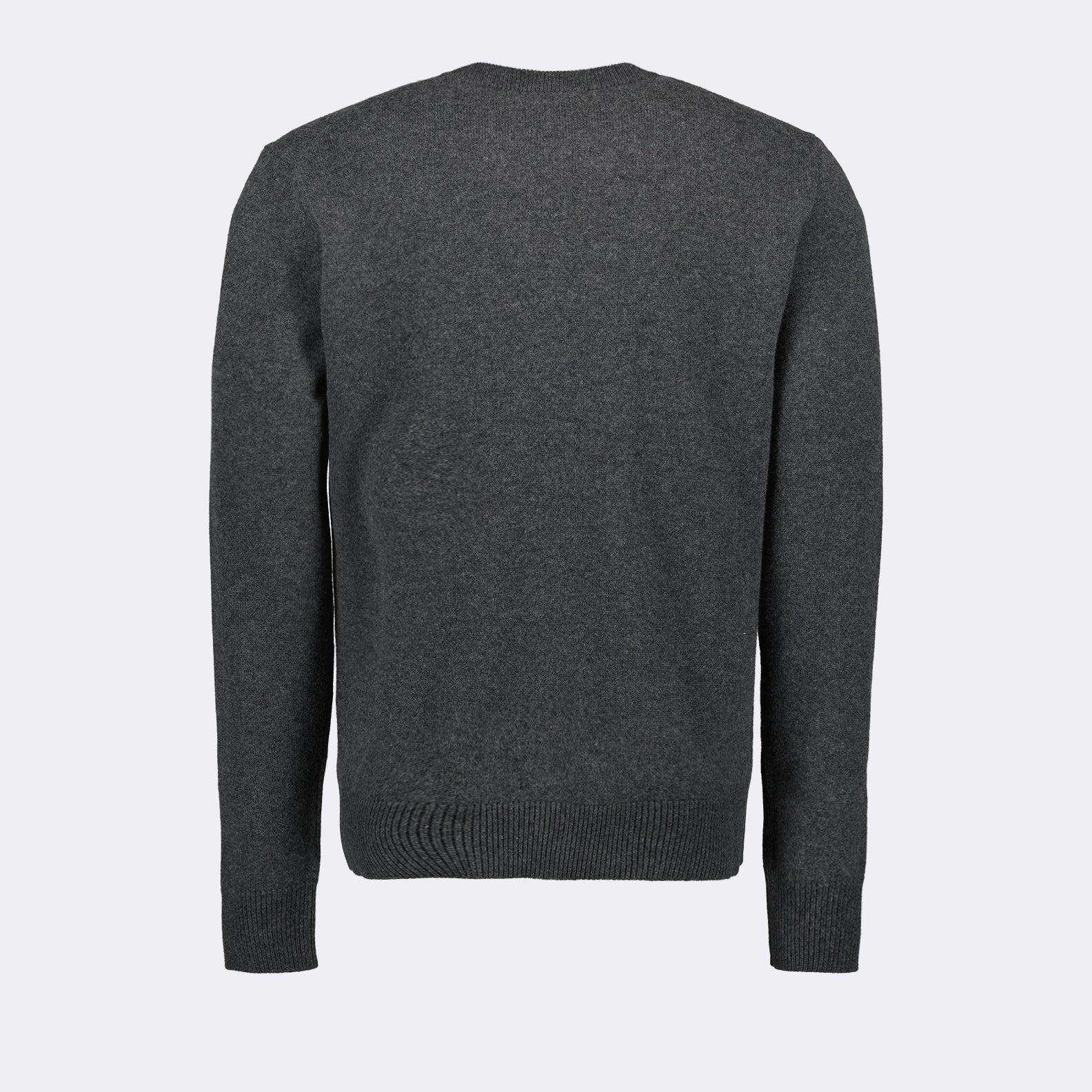 Maille Pull à logo plaque Dolce & Gabbana Gris Homme