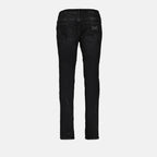 Pantalons Jean à effet usé Dolce & Gabbana Noir Homme