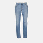 Pantalons Jean à effet usé Dolce & Gabbana Bleu Homme