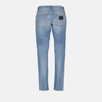 Pantalons Jean à effet usé Dolce & Gabbana Bleu Homme
