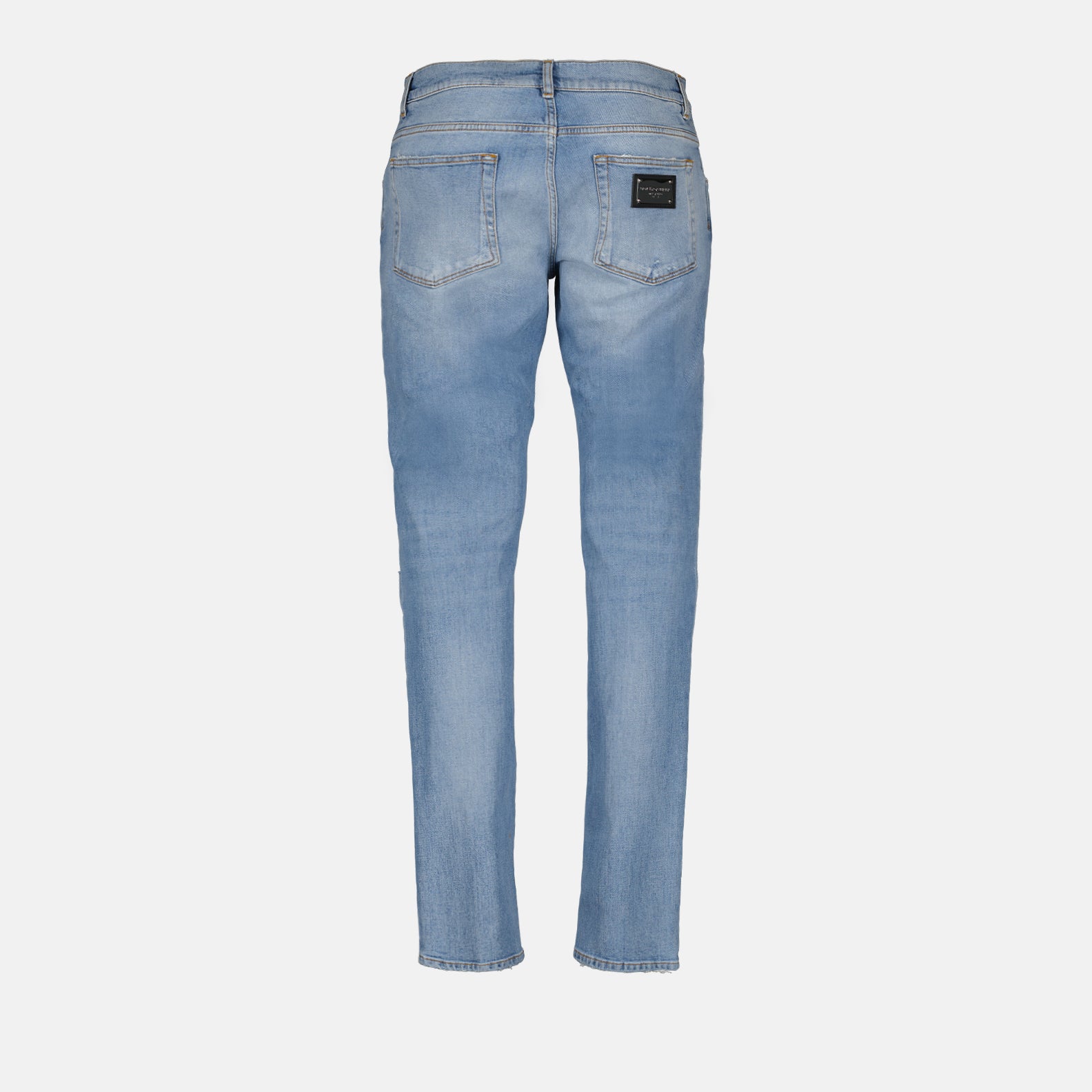 Pantalons Jean à effet usé Dolce & Gabbana Bleu Homme