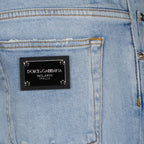 Pantalons Jean à effet usé Dolce & Gabbana Bleu Homme