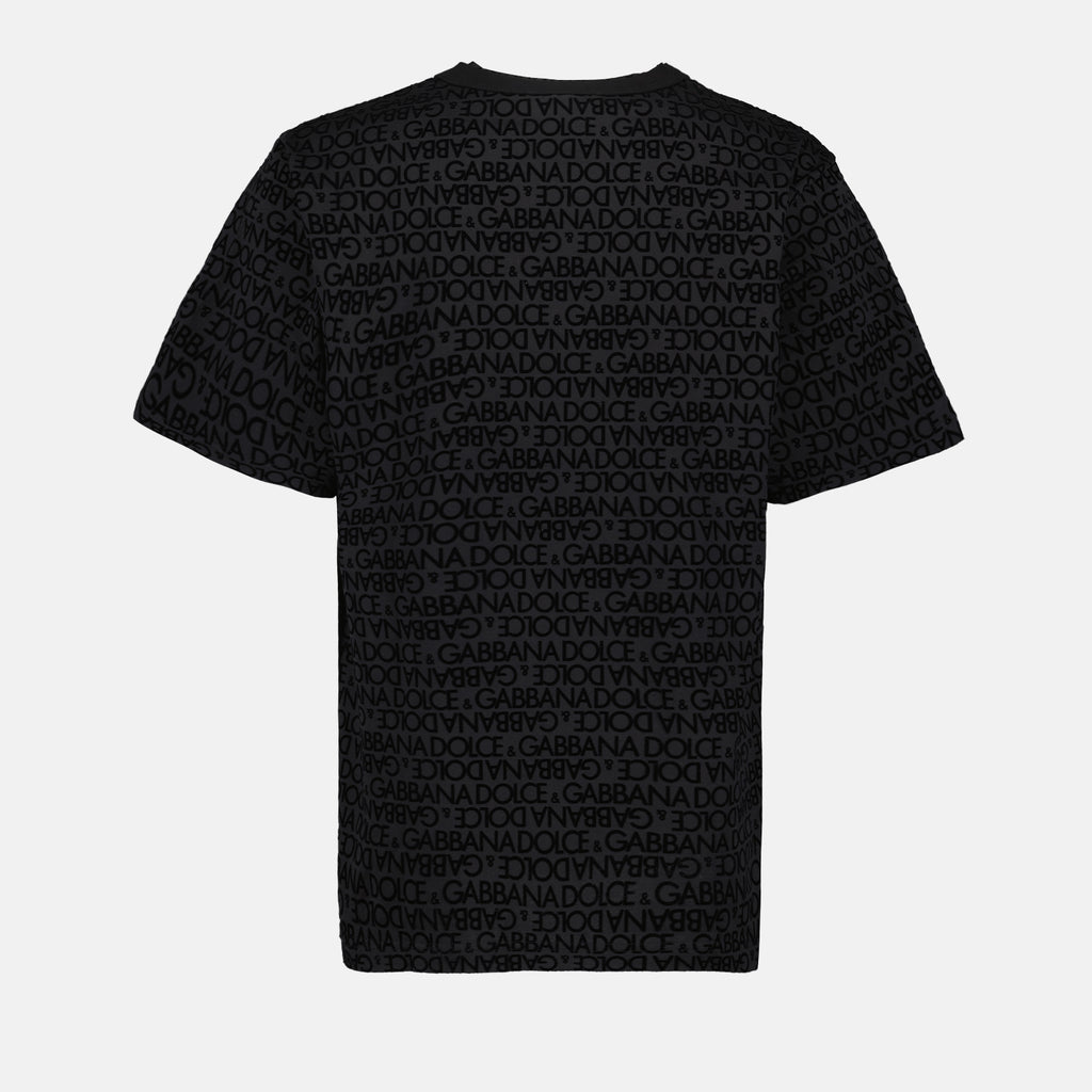 T-Shirts T-shirt monogrammé Dolce & Gabbana Schwarz Homme