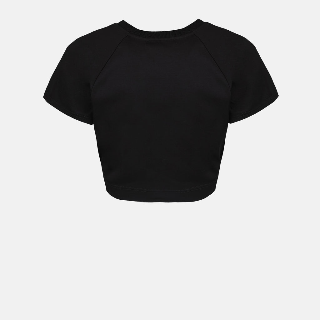 T-Shirts T-shirt à logo plaque Dolce & Gabbana Schwarz Femme
