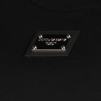 T-Shirts T-shirt à logo plaque Dolce & Gabbana Schwarz Femme