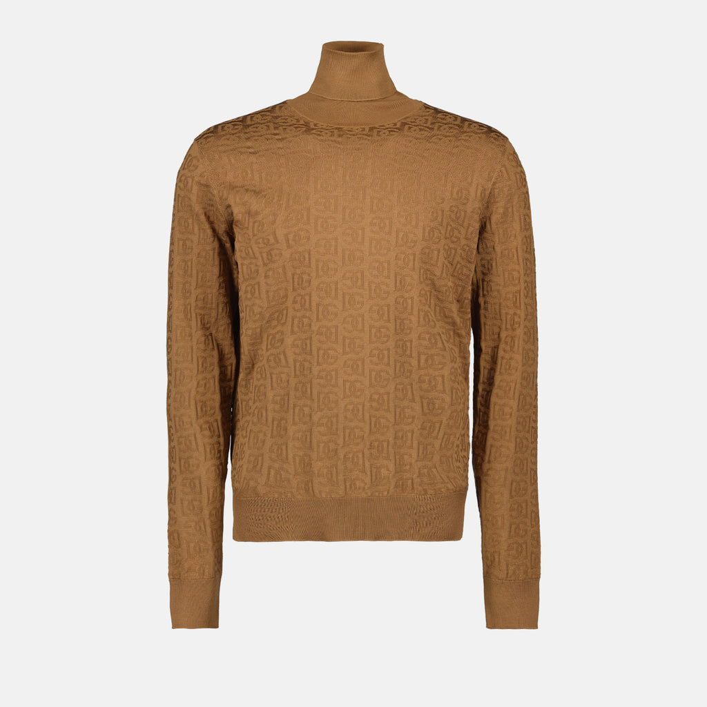 Prendas de punto Col roulé en soie Dolce & Gabbana Marrón Homme