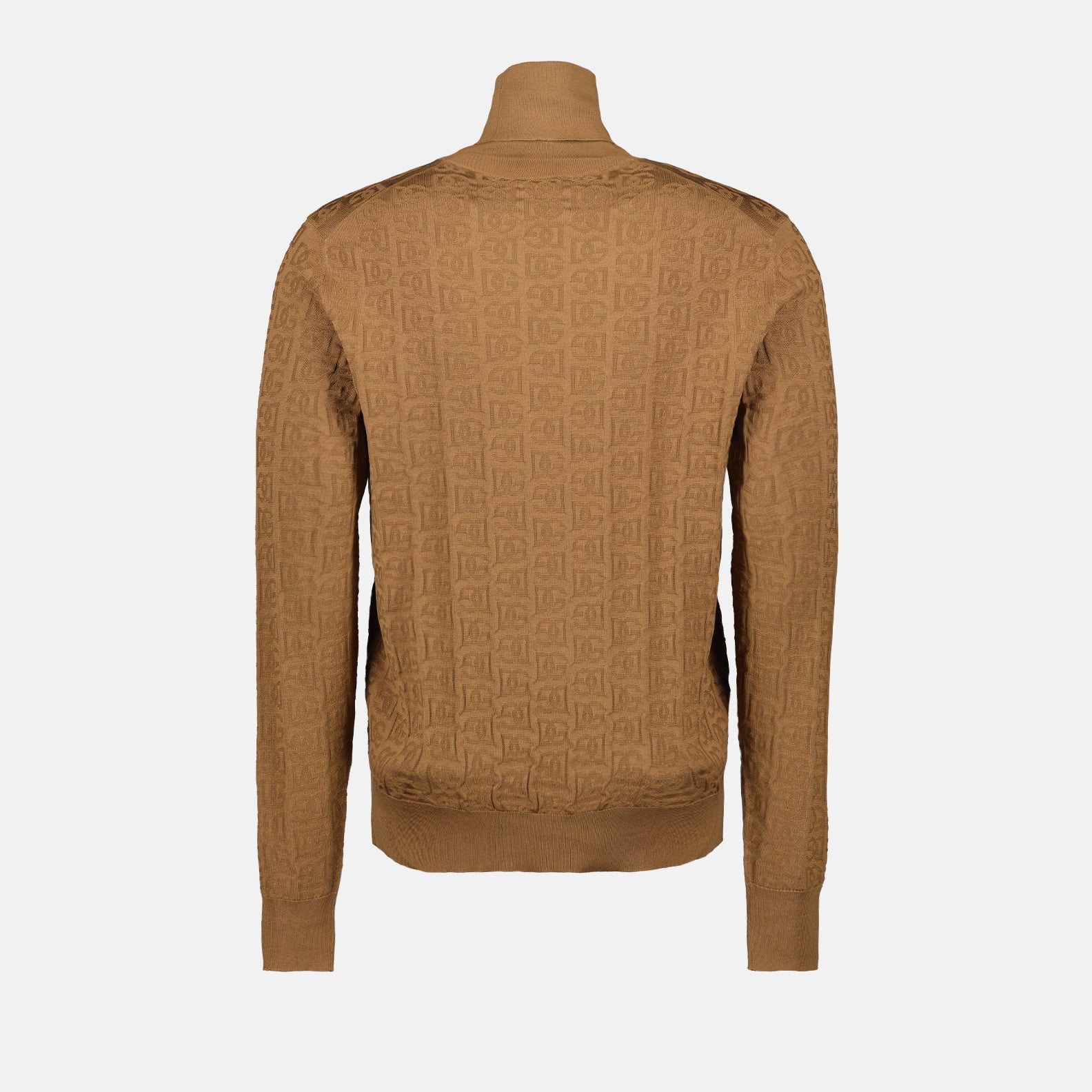 Malhas Col roulé en soie Dolce & Gabbana Marrom Homme