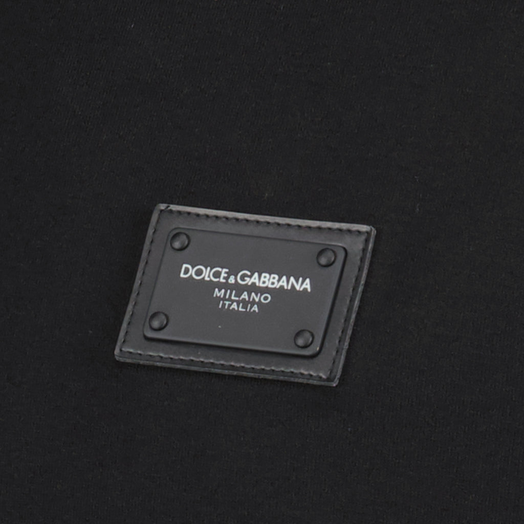 Camisetas T-shirt à logo plaque Dolce & Gabbana Negro Homme