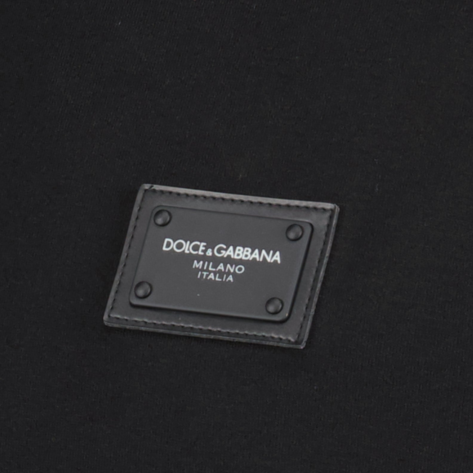 Camisetas T-shirt à logo plaque Dolce & Gabbana Negro Homme