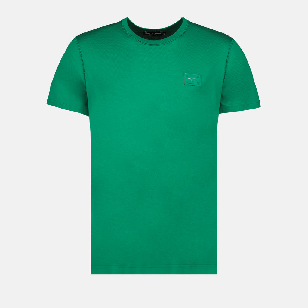 Tシャツ プラークロゴTシャツ Dolce & Gabbana 緑 男