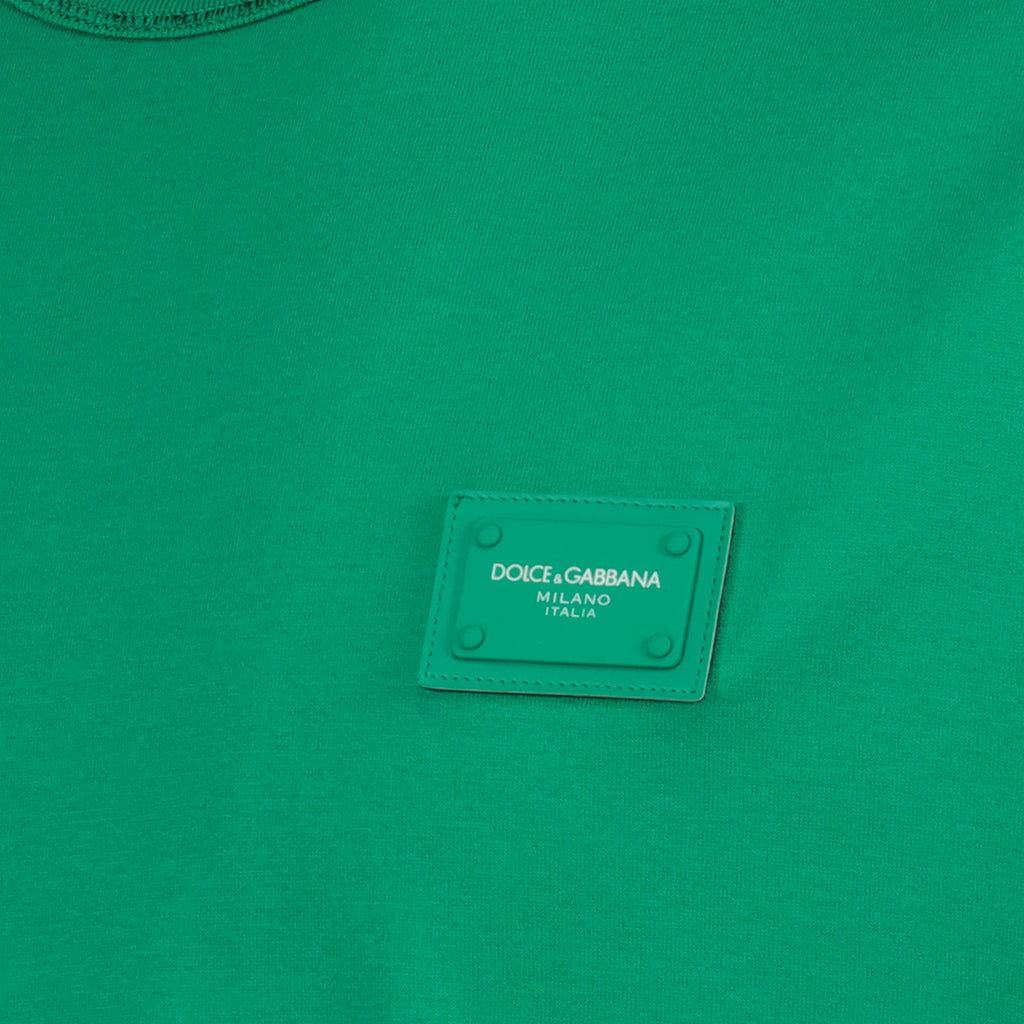 Tシャツ プラークロゴTシャツ Dolce & Gabbana 緑 男