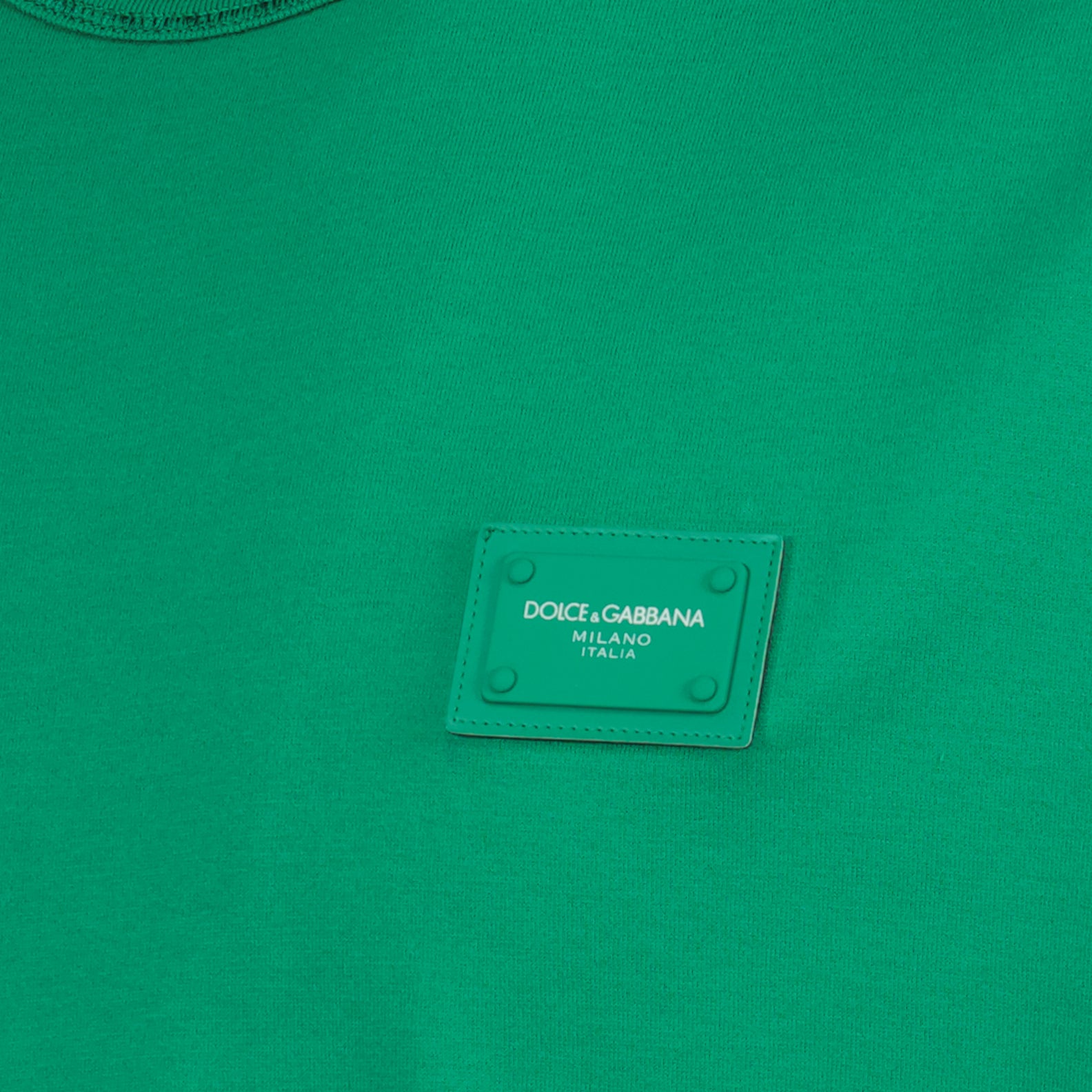 Tシャツ プラークロゴTシャツ Dolce & Gabbana 緑 男