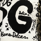 Maille Pull DG en laine Dolce & Gabbana Blanc Femme