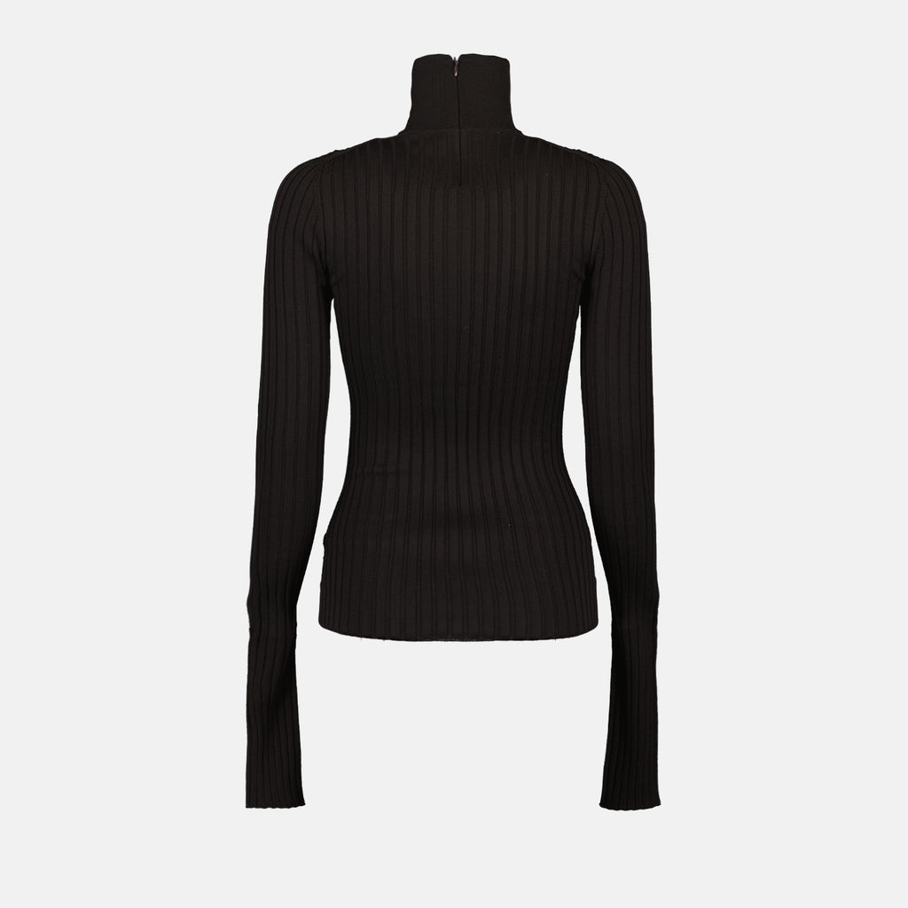 Maille Pull DG en laine Dolce & Gabbana Noir Femme