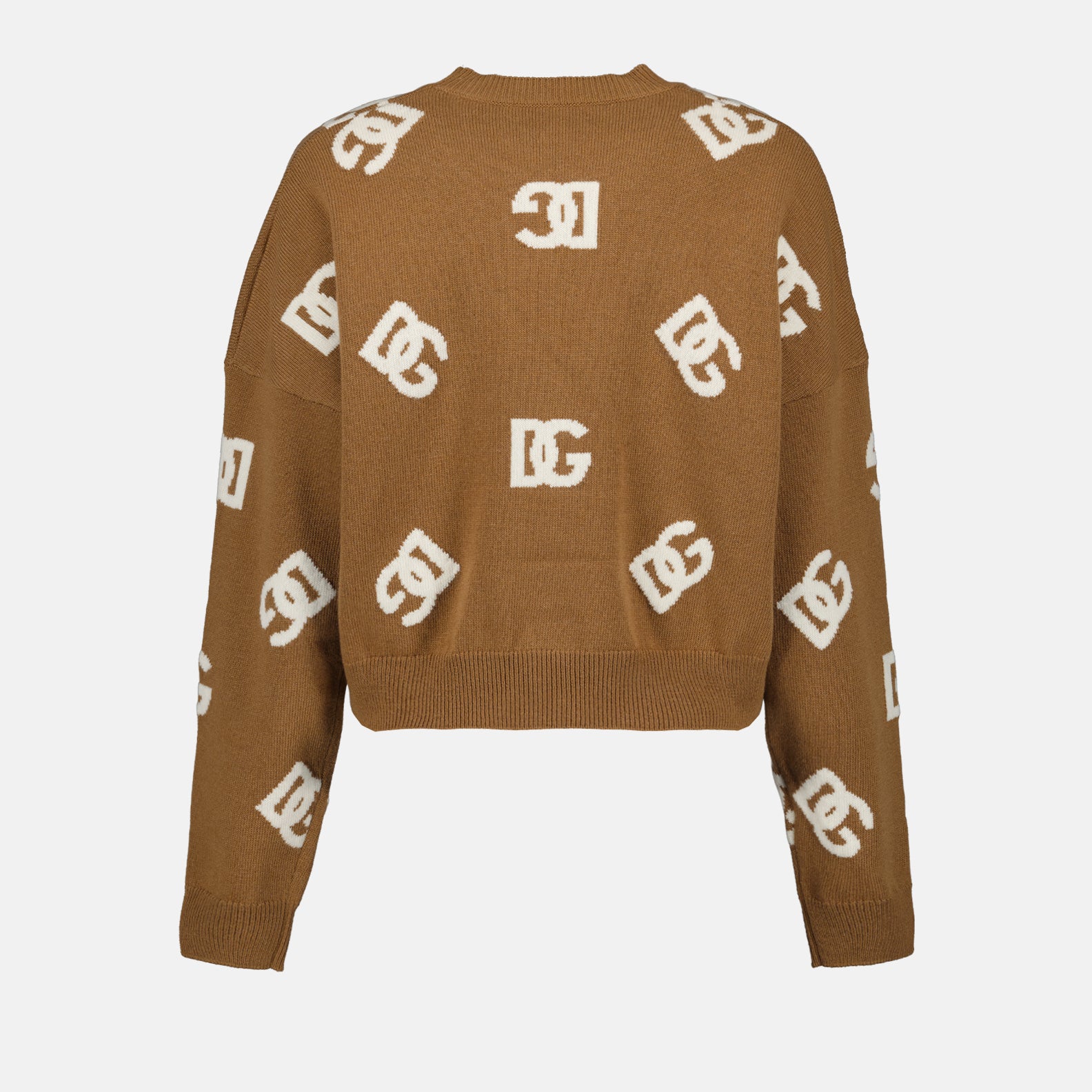 Maglieria Pull DG en laine Dolce & Gabbana Marrone Femme