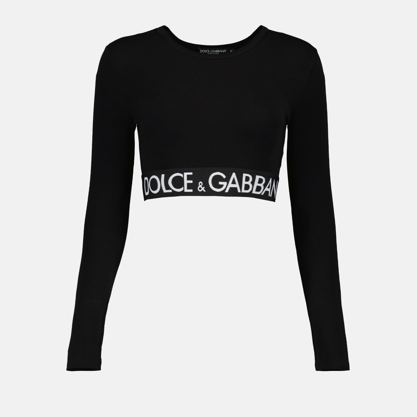 Tops Crop top à manches longues Dolce & Gabbana Preto Femme