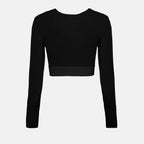 Tops Crop top à manches longues Dolce & Gabbana Negro Femme