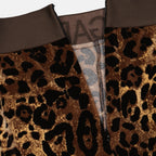 Pantalons Legging imprimé léopard Dolce & Gabbana Marron Femme