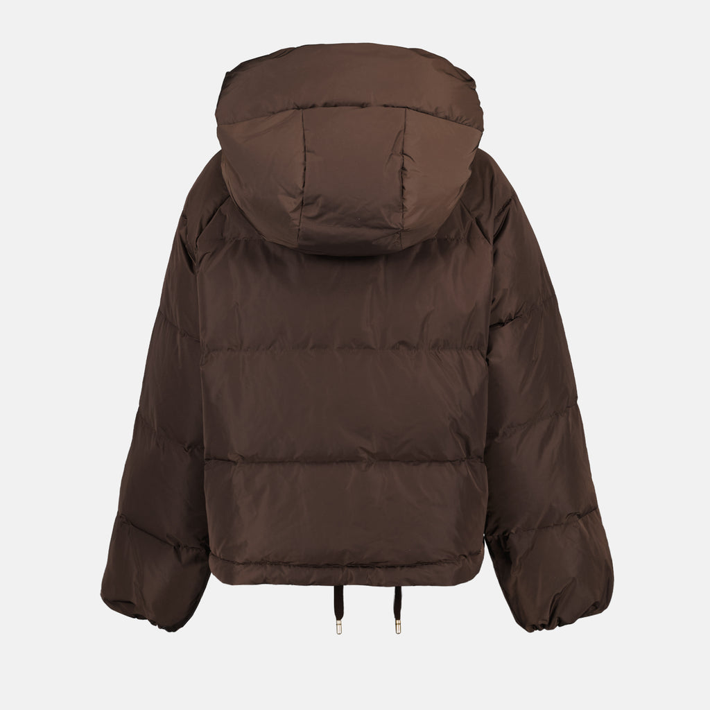 코트 Doudoune à logo plaque Dolce & Gabbana 갈색 Femme