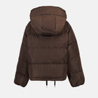 코트 Doudoune à logo plaque Dolce & Gabbana 갈색 Femme