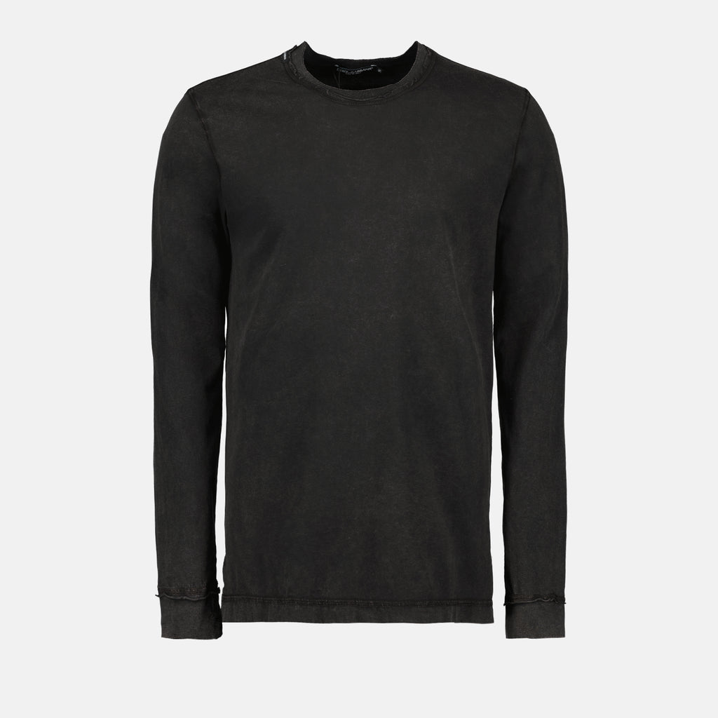 T-shirts T-shirt à manches longues Dolce & Gabbana Noir Homme