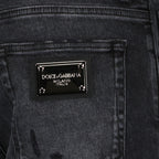 Pantalons Jean gris délavé Dolce & Gabbana Gris Homme