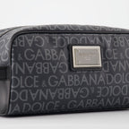 파우치 Trousse de toilette monogrammée Dolce & Gabbana 회색 Homme