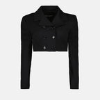 Vestes Veste crop Dolce & Gabbana Noir Femme