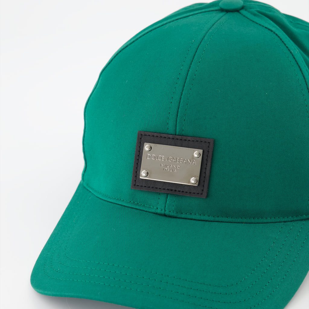 Chapeaux, casquettes et bonnets Casquette à logo plaque Dolce & Gabbana Vert Homme